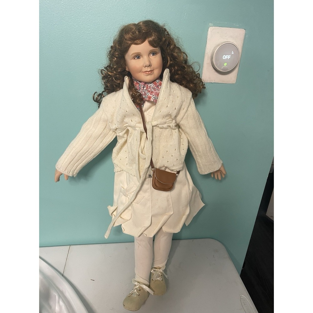 Limited Edition Porcelain Doll "Gretchen" 2005 #4/200 24" Curly Hair Collector